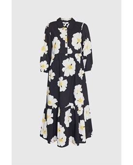 Md´M_ Vestido midi estampado magnolia - Imagen 1