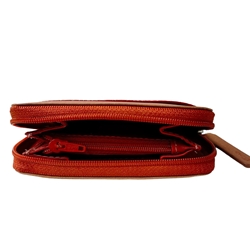 Monedero de piel rojo - Imagen 2