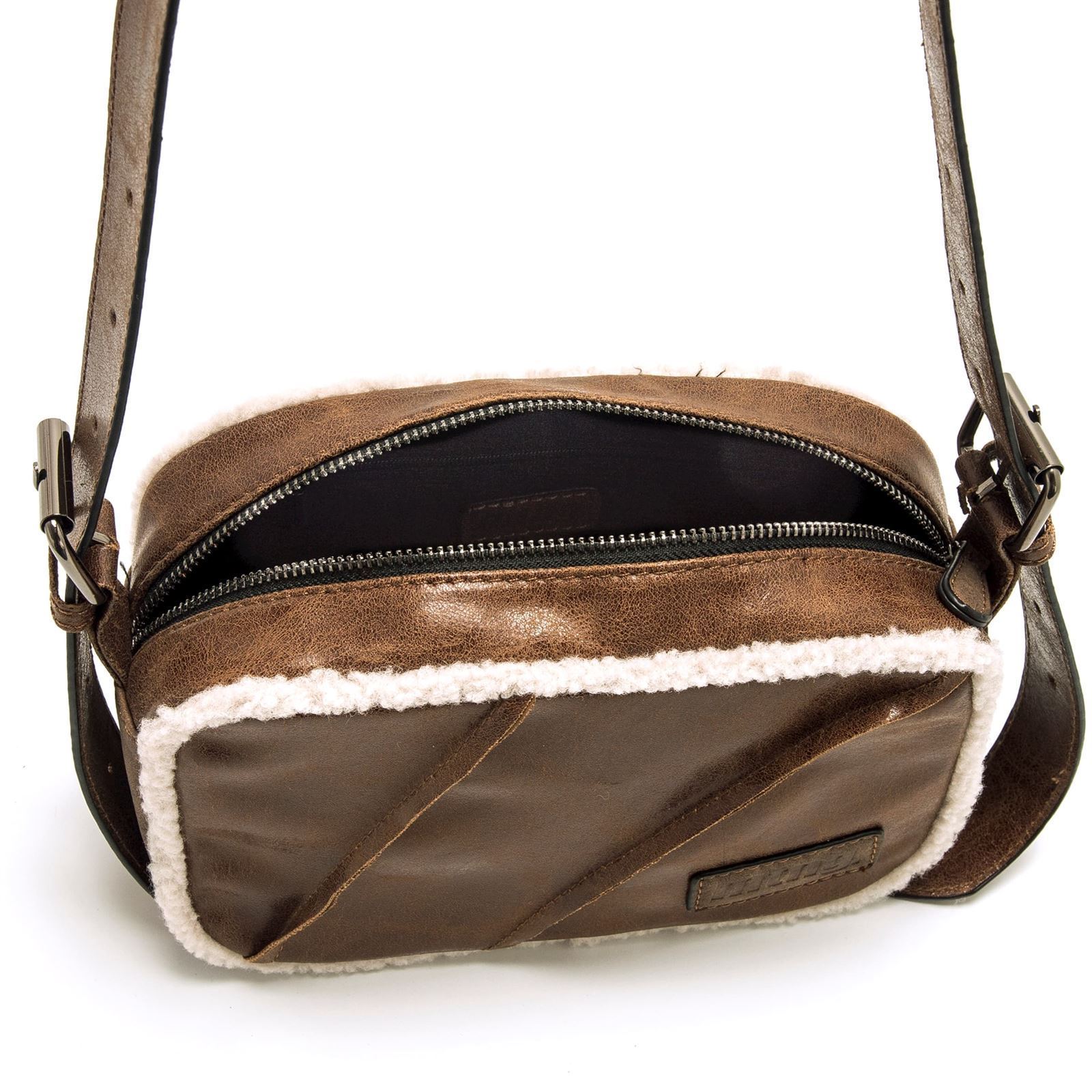 Mtng-Mustang_ Bolso bandolera cuero con pelo - Imagen 5