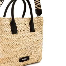 Mtng-Mustang_ Bolso grande rafia Elana - Imagen 2