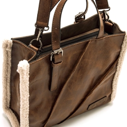 Mtng-Mustang_ Bolso Waldy cuero con pelo - Imagen 2