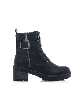 Mtng-Mustang_ Botín tacón negro - Imagen 1