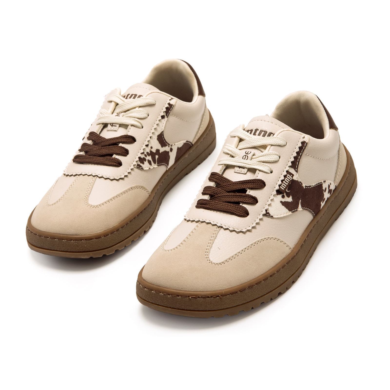 Mtng-Mustang_ Deportiva barefoot alask beige - Imagen 6