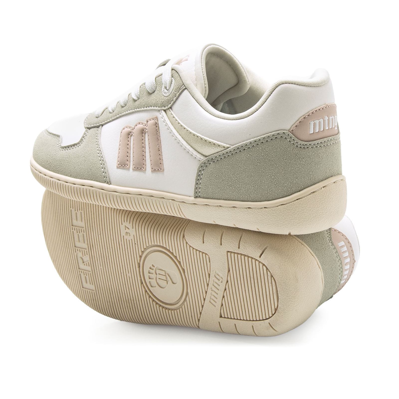 Mtng-Mustang_ Deportivo barefoot plity off white - Imagen 4