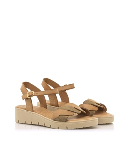 Mtng-Mustang_ Sandalia happy marrón cuña - Imagen 2