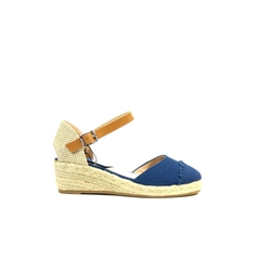 Mustang_ Alpargata cuña marino - Imagen 1