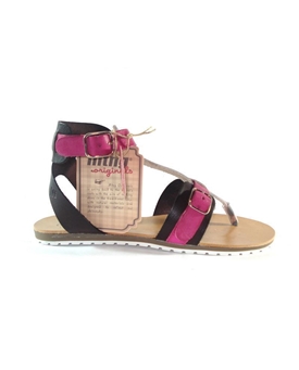 Mustang- Sandalia  chica fucsia/negro - Imagen 2