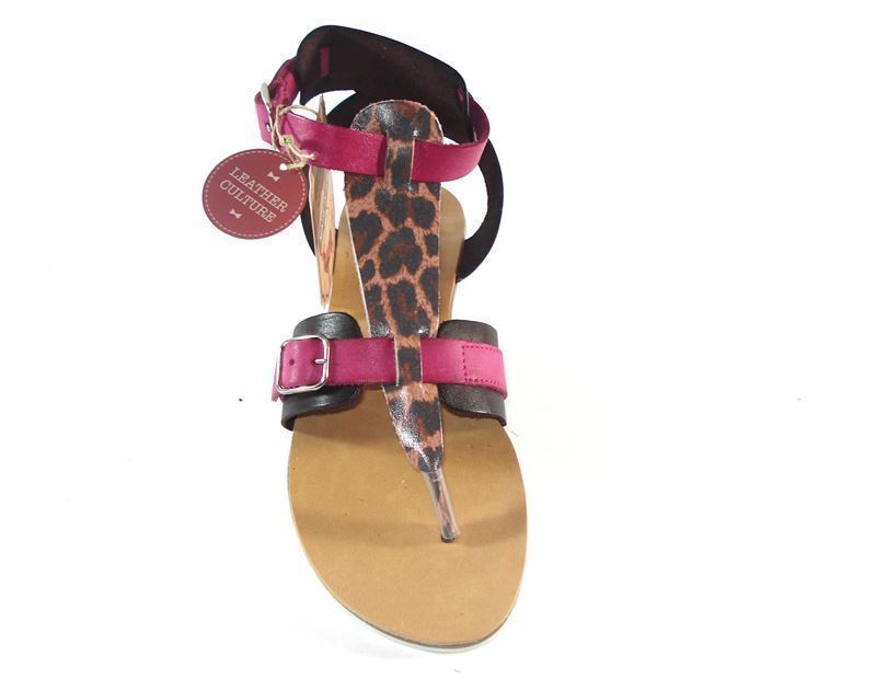 Mustang- Sandalia  chica fucsia/negro - Imagen 3