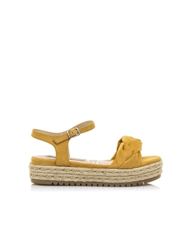 Mustang_ Sandalia plataforma amarillo - Imagen 1