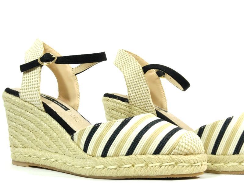 Mustang_ Sandalia Strip negro - Imagen 2