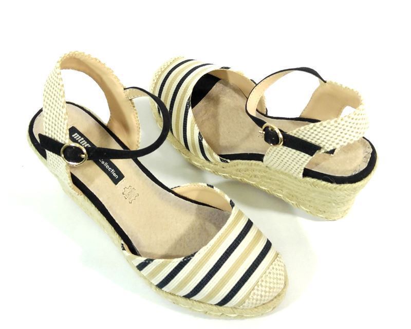 Mustang_ Sandalia Strip negro - Imagen 3