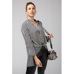 Nano de la Rosa_ Blusa listas negras - Imagen 1