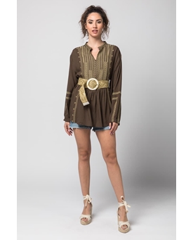 Nano de la Rosa_ Blusa marrón - Imagen 1