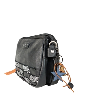 Nano de la Rosa_ Bolso de bandolera negro - Imagen 2