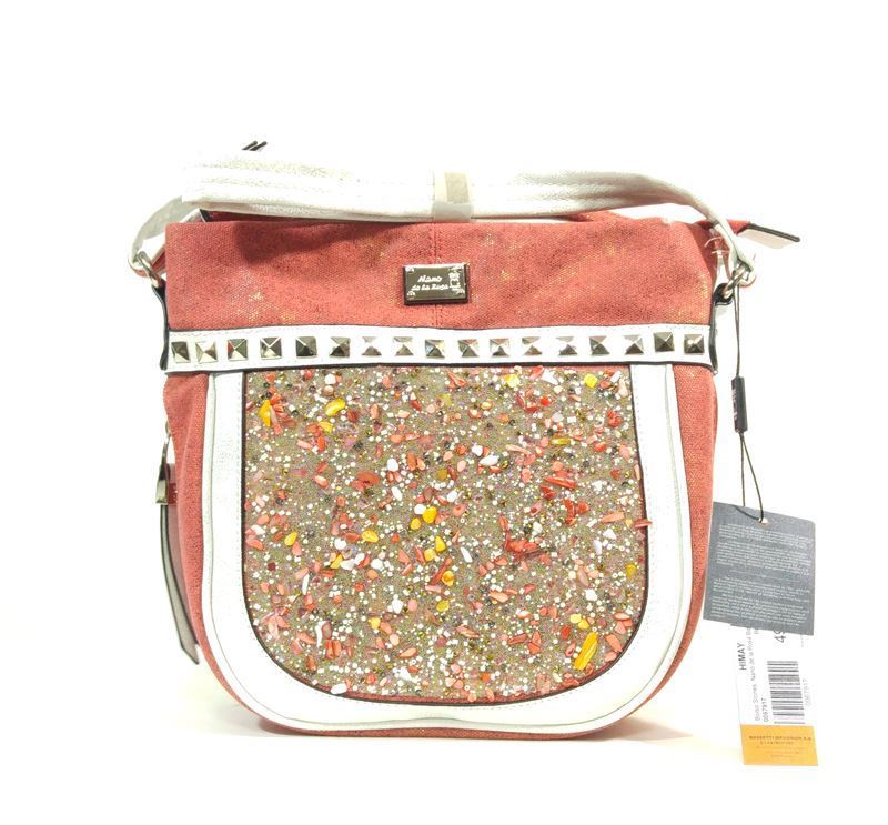 Nano de la Rosa_ Bolso bandolera stones coral - Imagen 1