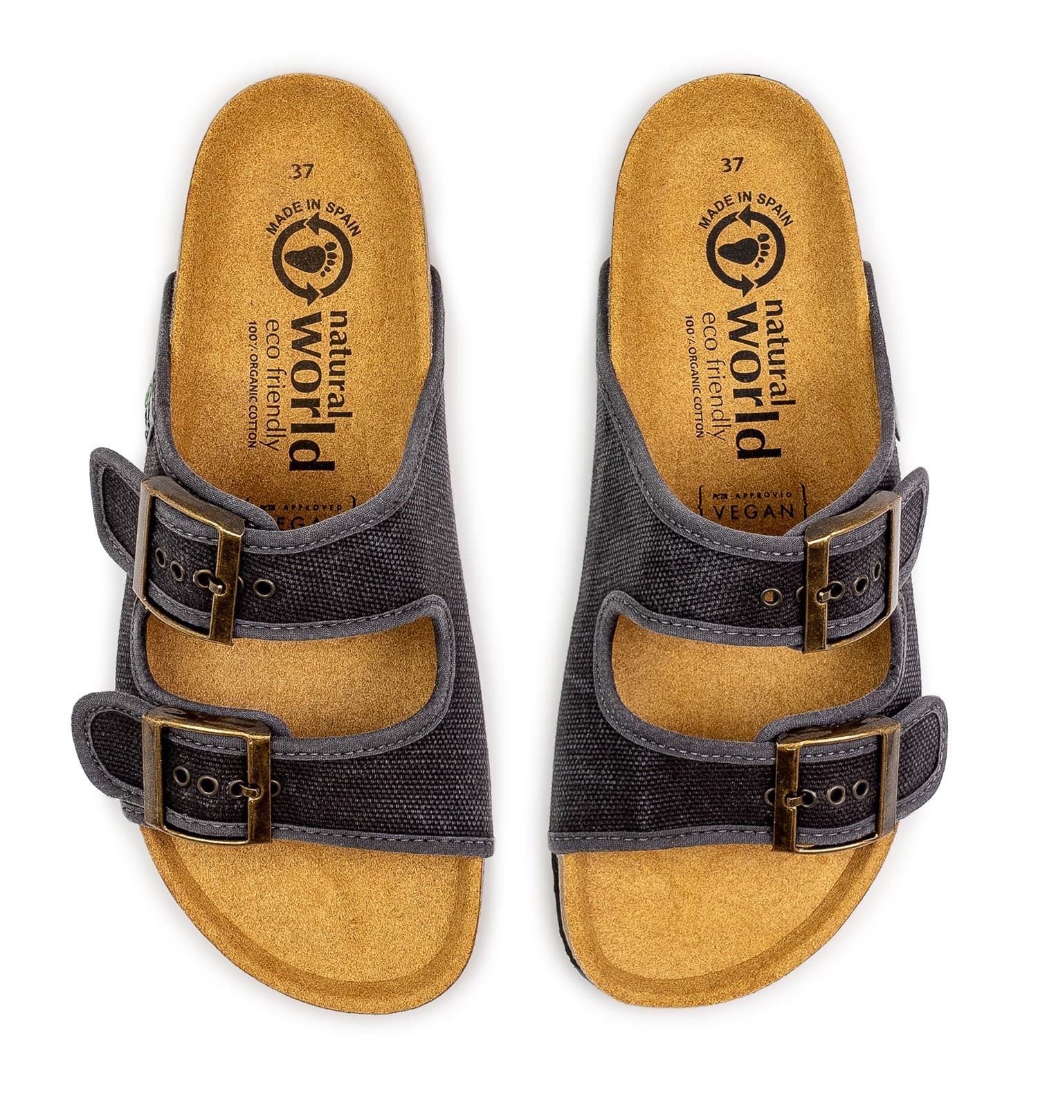Natural World_ Sandalia vegana hebillas - Imagen 3