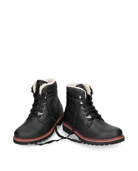 Panama Jack_ Bota de piel con forro interior de algodón - Imagen 1