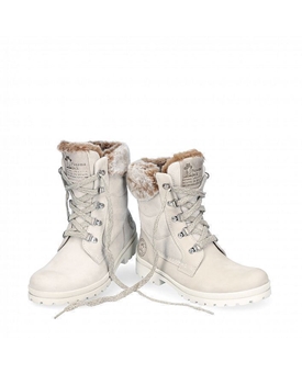Panama Jack_ Bota de piel en color hielo con pelo interior - Imagen 2
