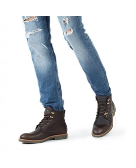 Panama Jack_ Botín de piel marrón de goretex - Imagen 2