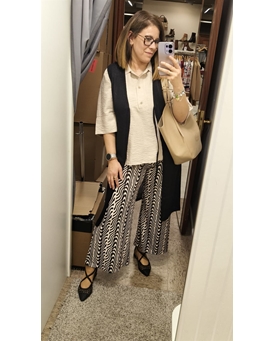 Pantalón flojo estampado - Imagen 1