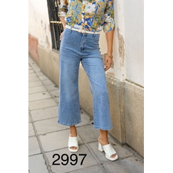 Pantalón tejano ancho - Imagen 1