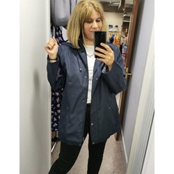 Parka azul forrada - Imagen 1