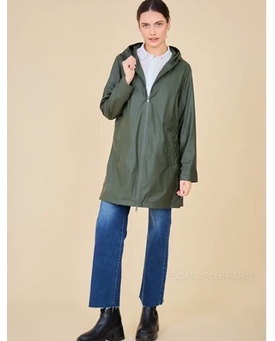 Parka verde capucha - Imagen 2