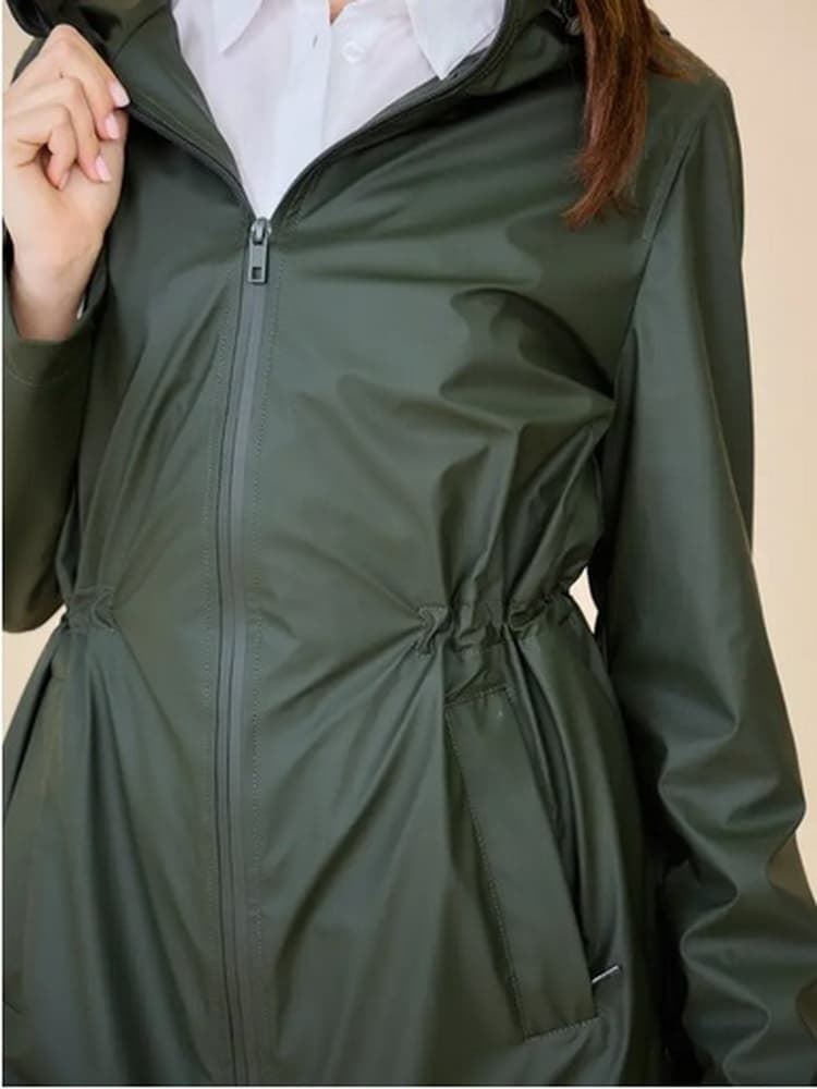 Parka verde capucha - Imagen 4