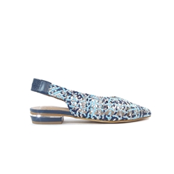 Pedro Miralles_ Bailarina Praga trenzado azul - Imagen 1