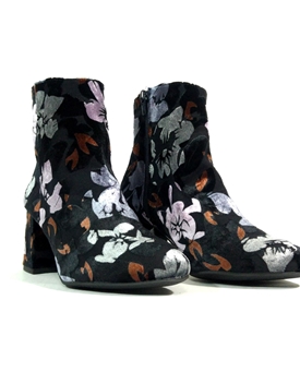 Pedro Miralles_ Botín terciopelo flores mujer - Imagen 2