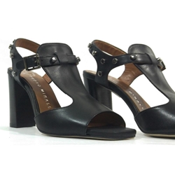 Pedro Miralles_ Sandalia Gazania oasis negro - Imagen 2