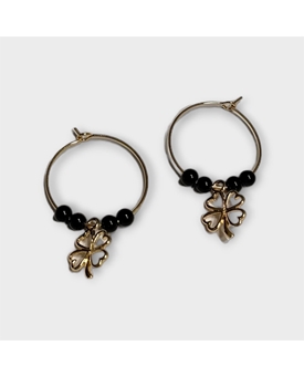 Pendientes aro trebol - Imagen 1