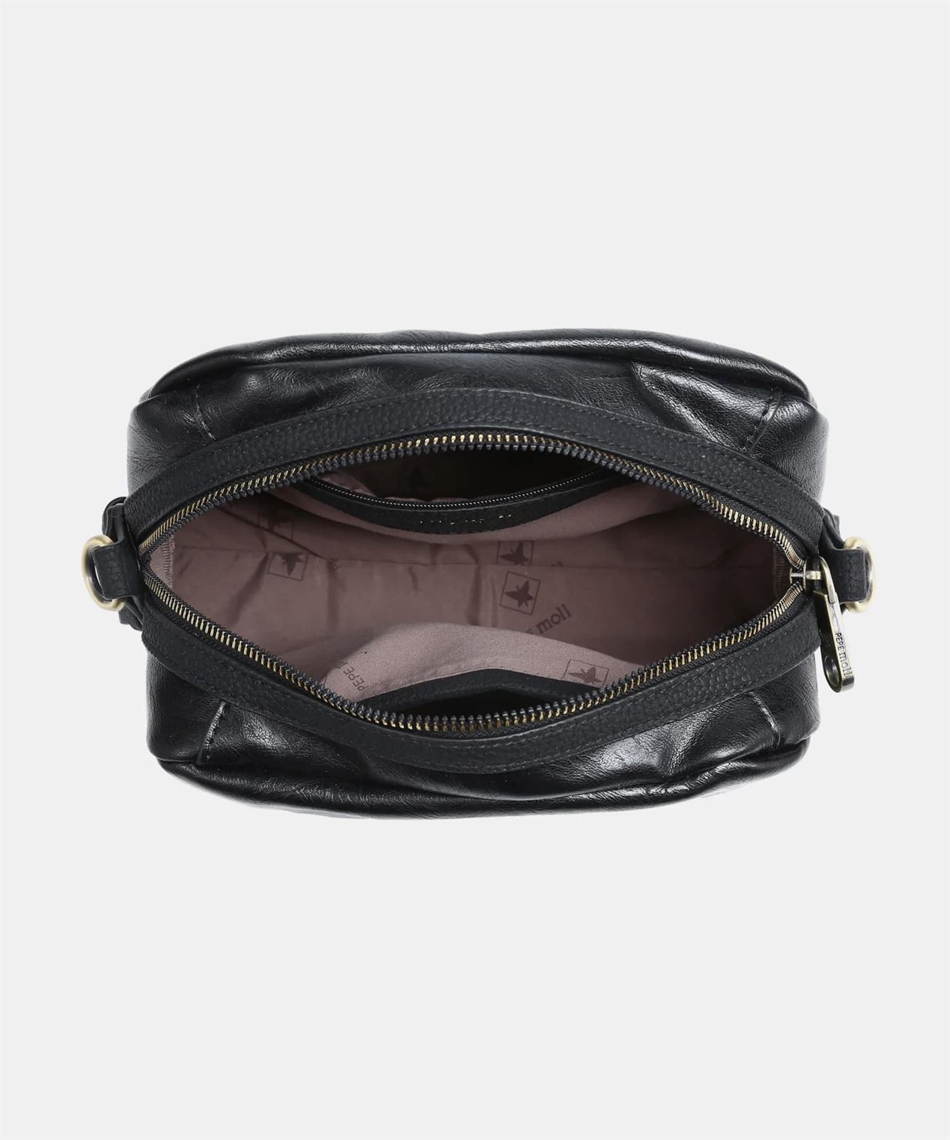 Pepe Moll_ Bolso bandolera Elie negro/taupe - Imagen 4