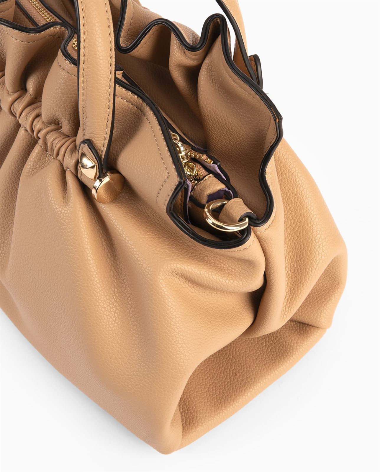 Pepe Moll_ Bolso de mano gamo sand - Imagen 3