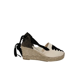 Picón_ Alpargata crudo/negro - Imagen 1