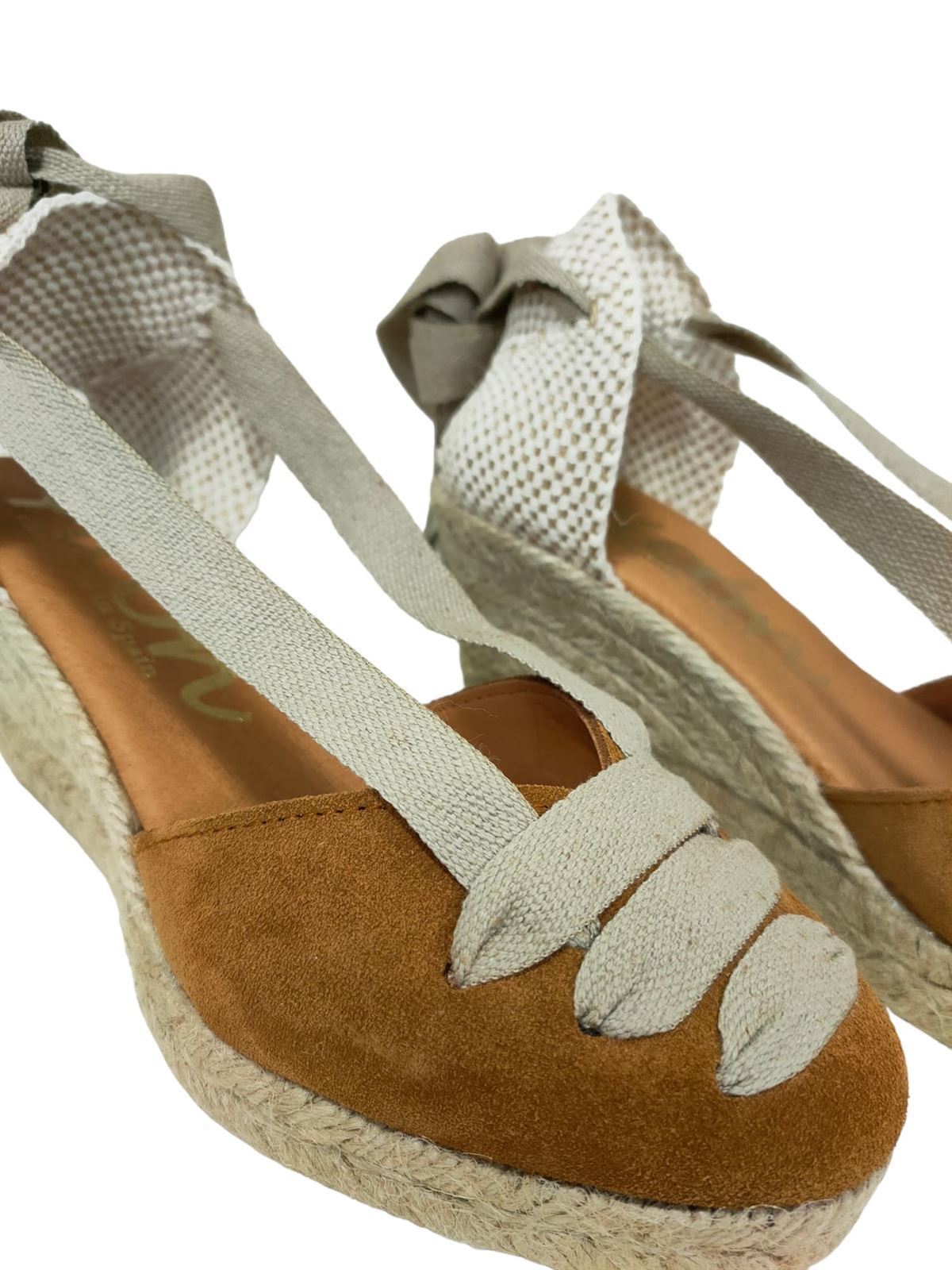 Picón_ Alpargata cuña camel - Imagen 3