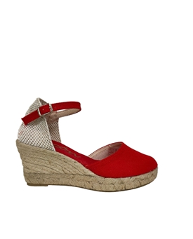 Picón_ Alpargata hebilla cuña roja - Imagen 1