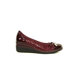 Pitillos_ Bailarina cuña burdeos - Imagen 1