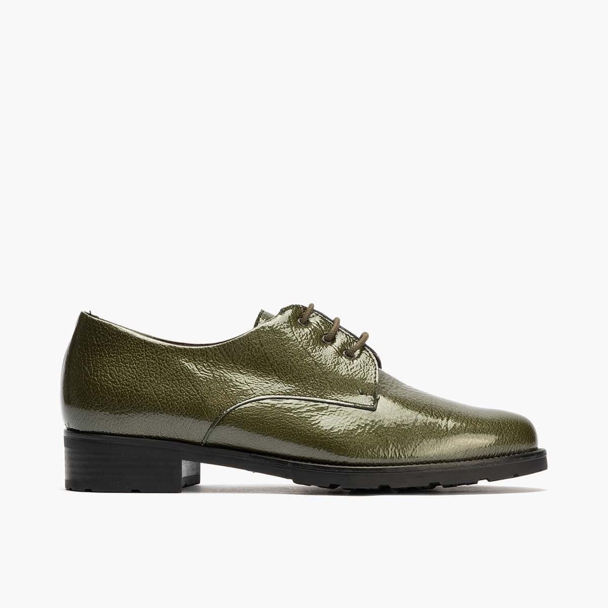 Pitillos_ Blucher en charol verde - Imagen 1