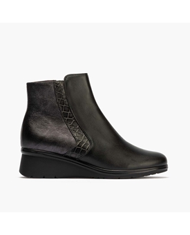 Pitillos_ Botín cuña negro - Imagen 1