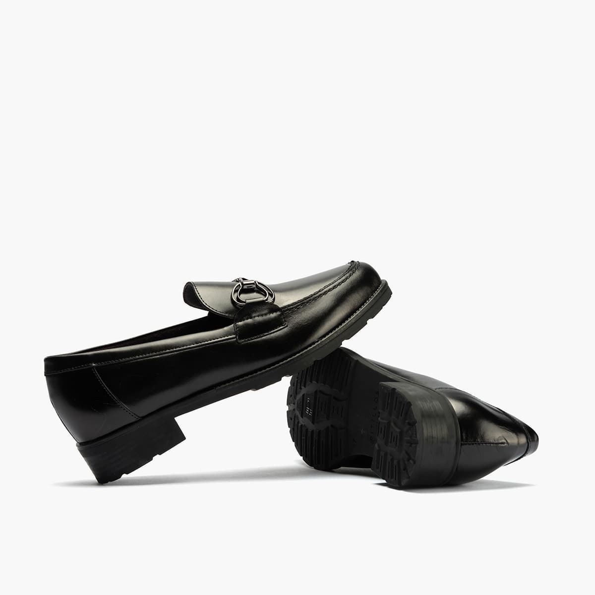 Pitillos_ Mocasín en negro con adorno - Imagen 4