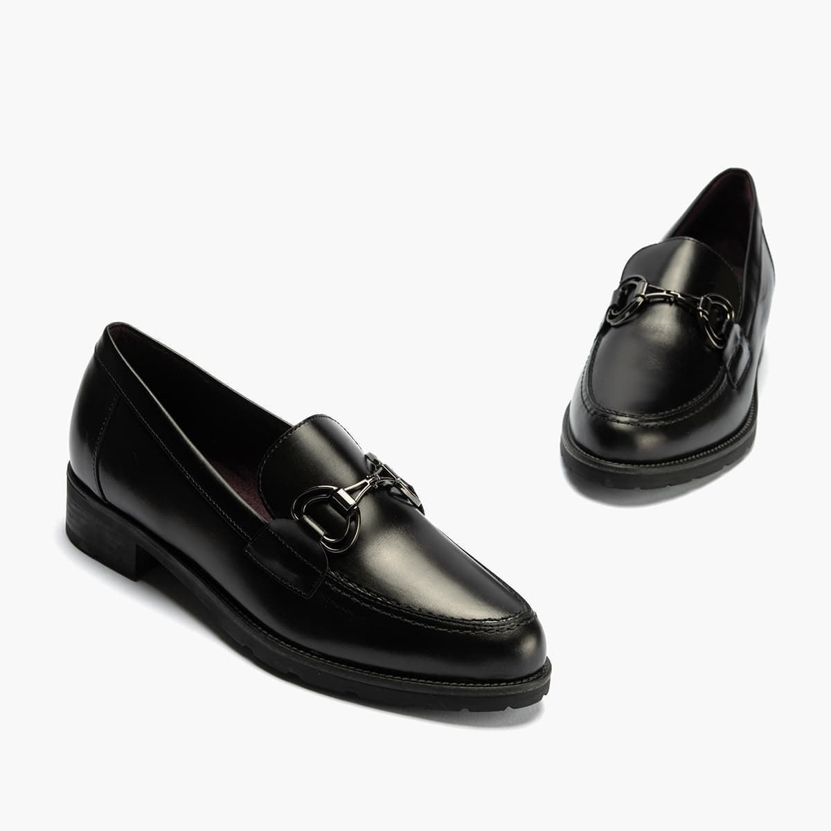 Pitillos_ Mocasín en negro con adorno - Imagen 5