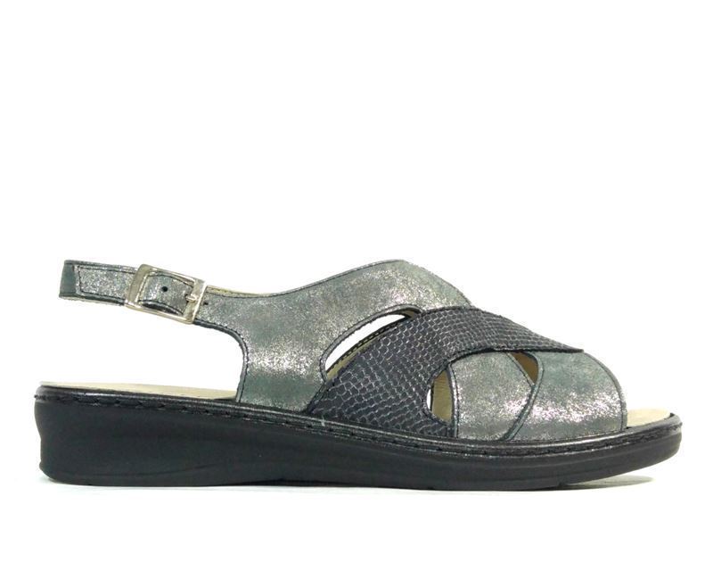 Pitillos_ Sandalia negra-gris - Imagen 1