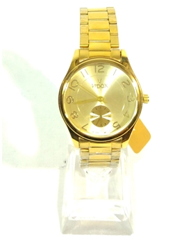 Reloj metalizado dorado - Imagen 1