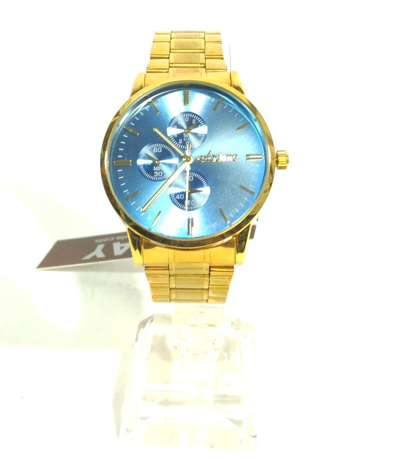 Reloj metalizado esfera azul - Imagen 1