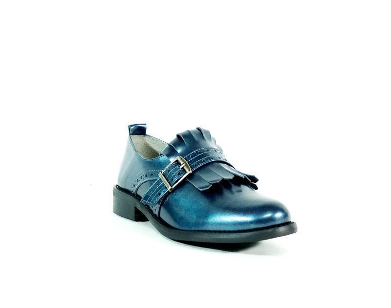 Salonissimos- Zapato azul metalizado mujer - Imagen 1