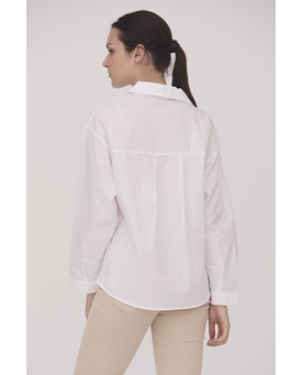 Scorzzo_ Camisa algodón blanca - Imagen 2