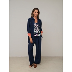 SCORZZO_ Camisa Larga Estampado Demin - Imagen 2