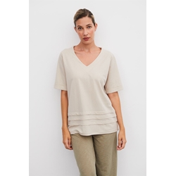 Scorzzo_ Camiseta cuello pico media manga - Imagen 1