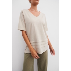 Scorzzo_ Camiseta cuello pico media manga - Imagen 2